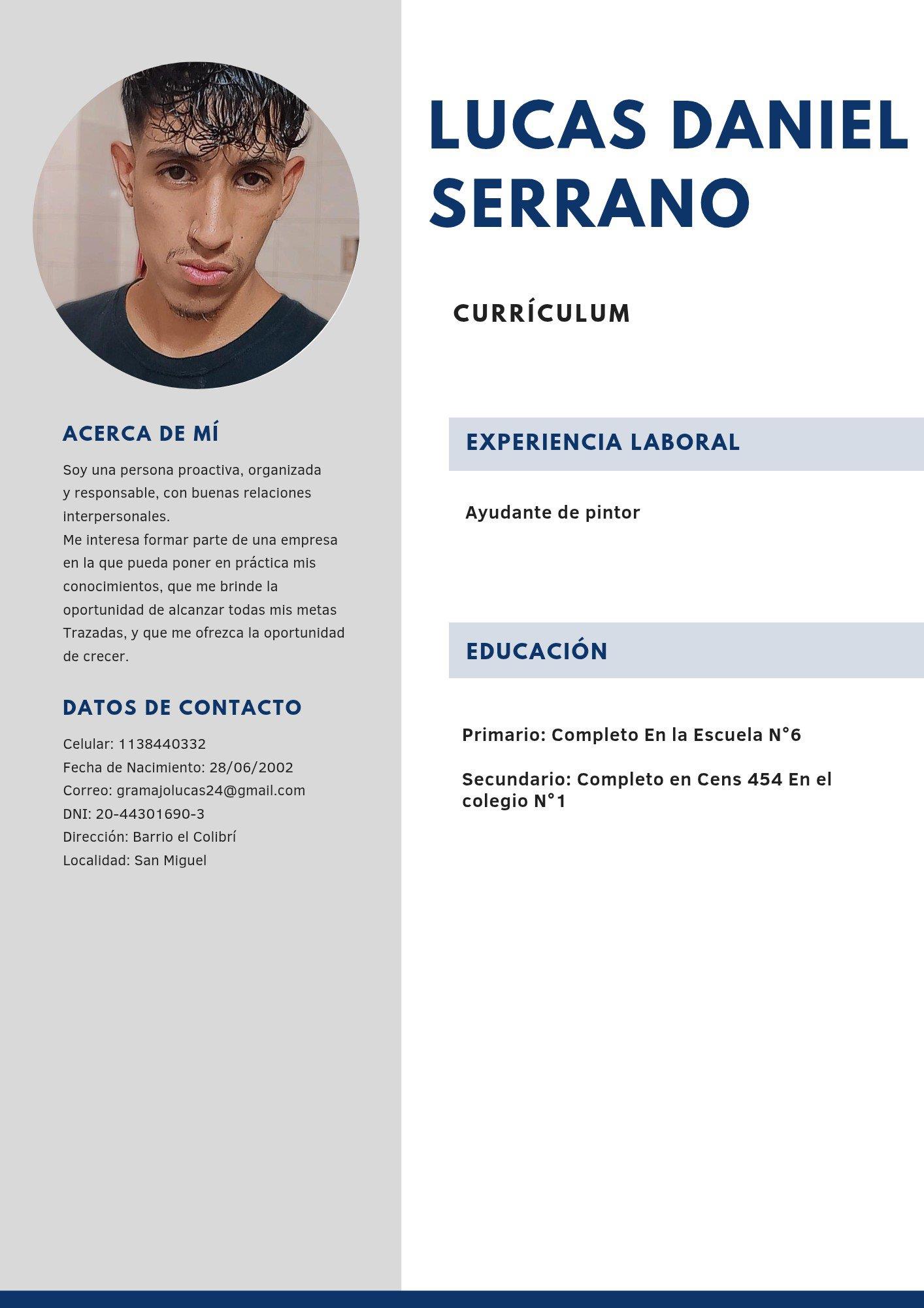 LUCAS DANIEL SERRANO
